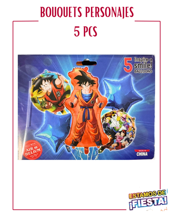 BOUQUETS DE PERSONAJES DE 5PCS