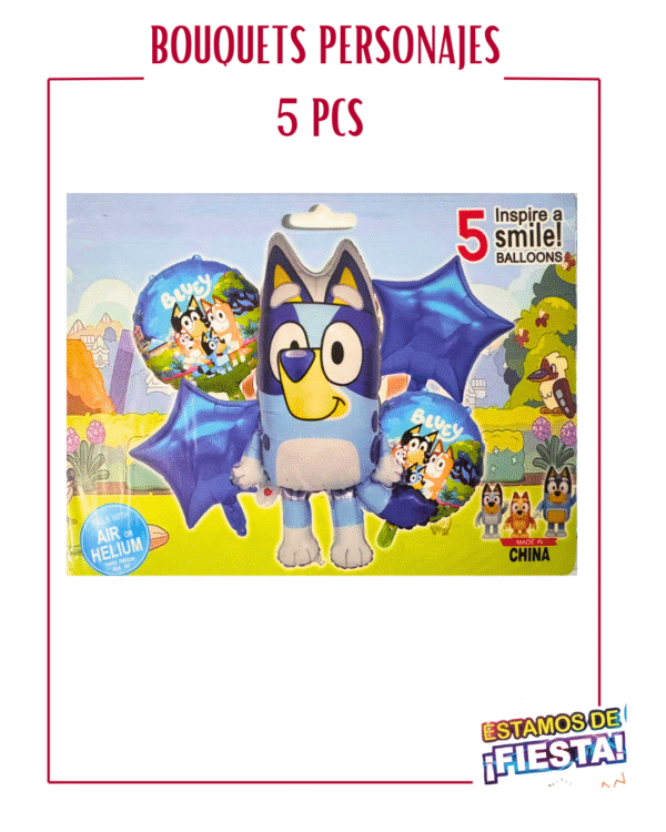 BOUQUETS DE PERSONAJES DE 5PCS