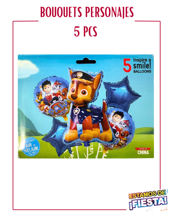BOUQUETS DE PERSONAJES DE 5PCS