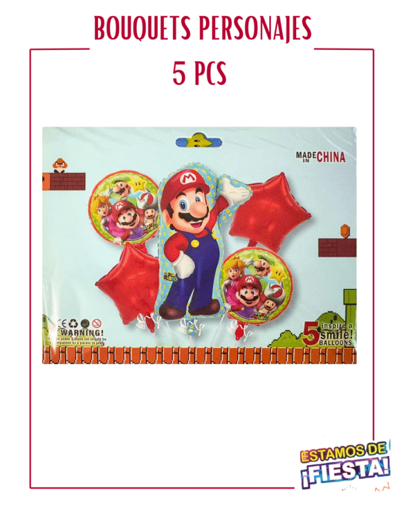 BOUQUETS DE PERSONAJES DE 5PCS