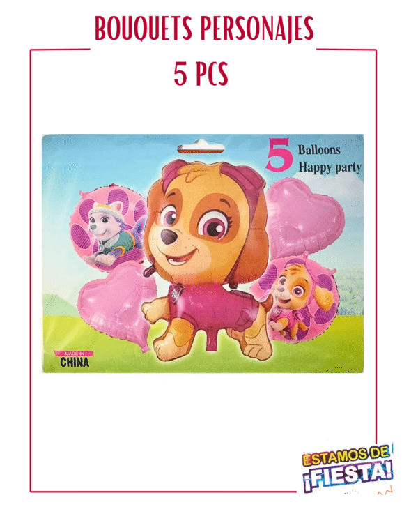 BOUQUETS DE PERSONAJES DE 5PCS