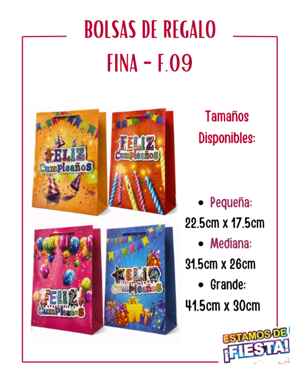 BOLSA DE REGALO FINA - REF 09
