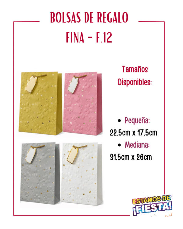 BOLSA DE REGALO FINA - REF 12