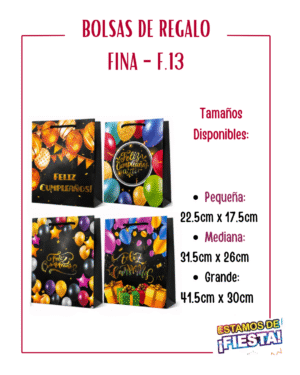 BOLSA DE REGALO FINA - REF 13