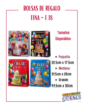 BOLSA DE REGALO FINA - REF 18